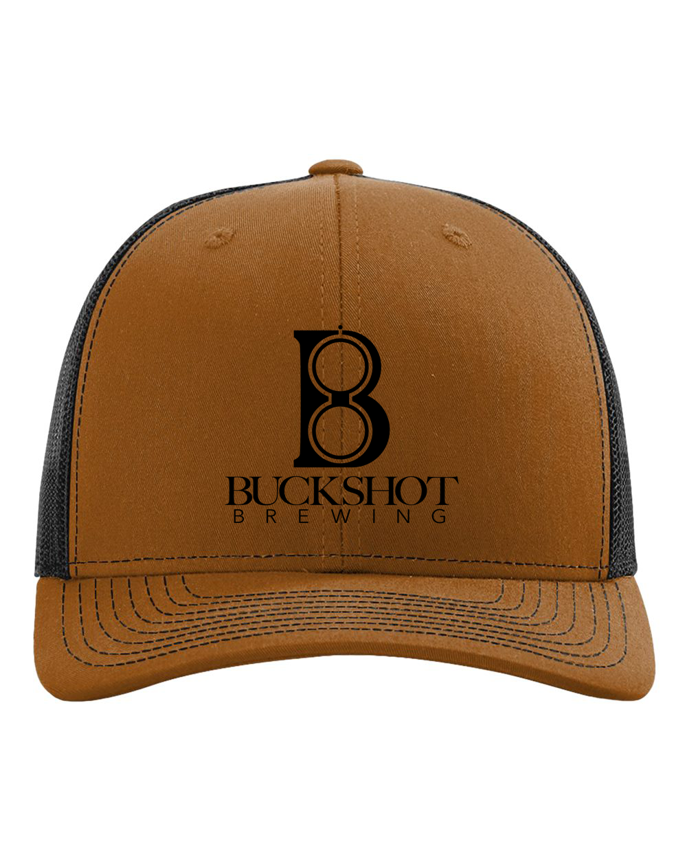 Buckshot caramel and black hat